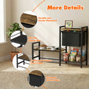 Advwin Elevated Dog Feeding Station with Storage Shelves