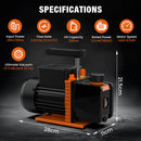 Advwin Vacuum Pump Set 3CFM 1/4 HP Single Stage