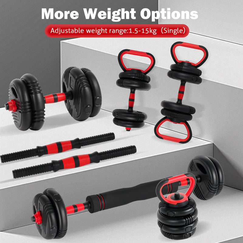 Advwin 5-in-1 Adjustable Dumbbells Set 15kg