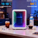 Advwin 4L Mini Fridge with LED Light White