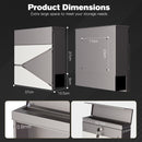 Advwin Wall Mailbox Lockable Outdoor Letter Box
