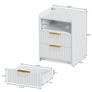 Advwin Bedside Table with Charging Station Nightstand (Pre-Order)