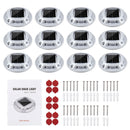 Advwin Solar Deck Lights  2 Color in 1 Driveway Lights