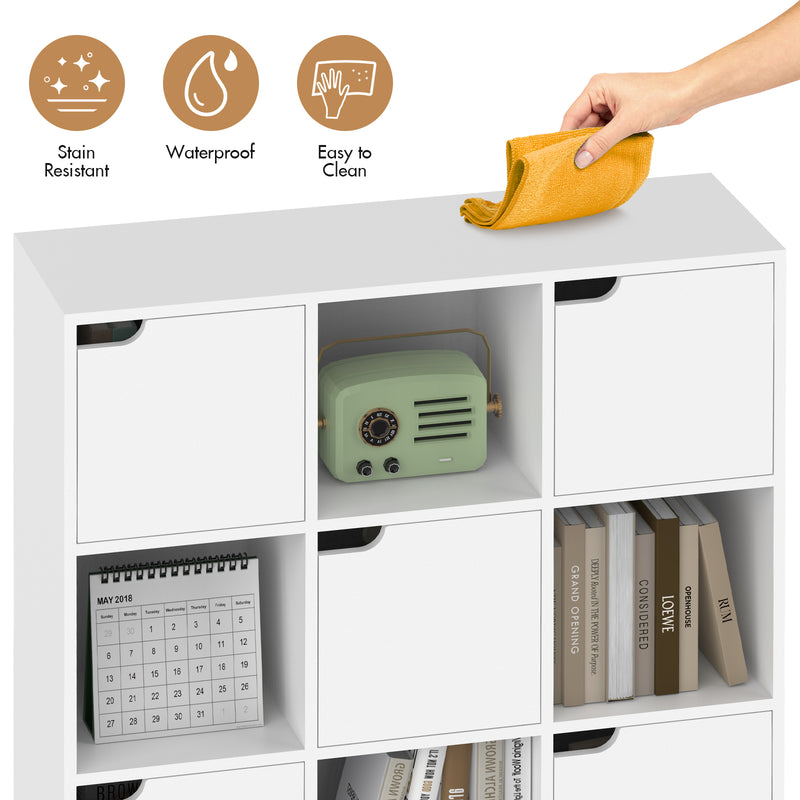 Advwin Bookshelr Display 3-Tier Storage Cabinet