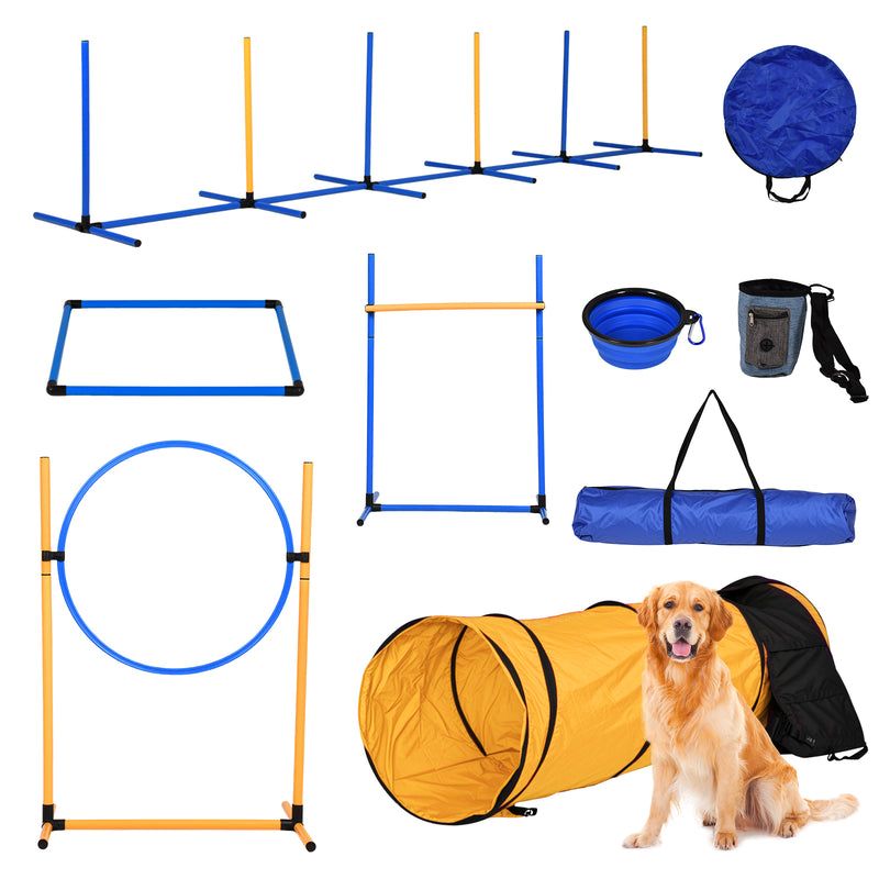 Advwin Dog Agility Equipment Obstacle Course Backyard Set
