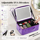 Advwin 15" Portable Makeup Case with LED Light Mirror