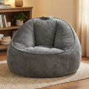 Advwin 90*92cm Corduroy Beanbag Sofa with Backrest