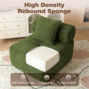 Advwin Armless Modular Sofa Corduroy Cloud Chair