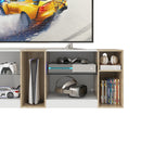 Advwin 160cm LED TV Unit with Adjustable Glass Shelves