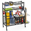 Advwin Home Gym Storage Rack with Wheels