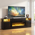 Advwin 178cm Fireplace TV Stand with 90cm Electric Fireplace