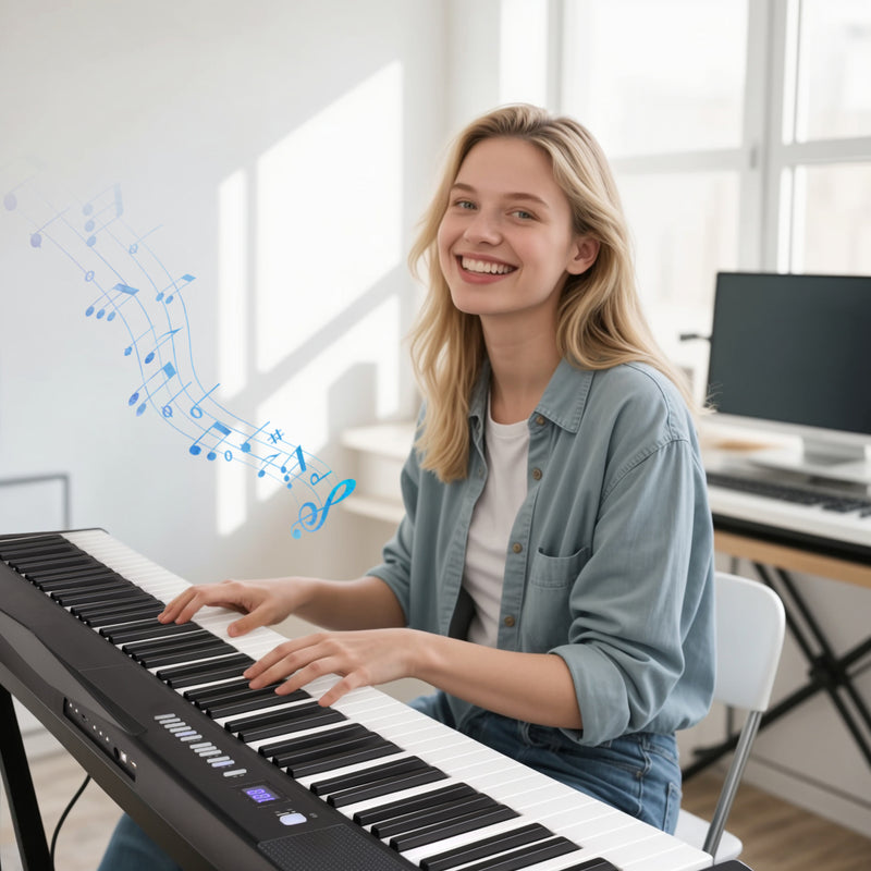 Advwin 88-Key Foldable Electronic Keyboard Piano