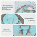 Advwin Electric Baby Swing with U-Shaped Pillow Seat Belt Detachable Figure