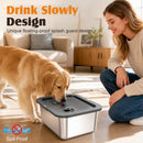 Advwin 7.5L Stainless Steel No-Spill Dog Water Bowl