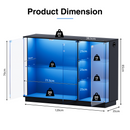 Advwin Glass Display Cabinet w/ 3-Color Sensor LED Light