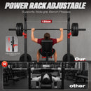 Advwin Adjustable Squat Rack with Pull Up Bar