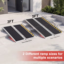 Advwin Wheelchair Ramp 5FT Portable Folding Aluminium Ramp