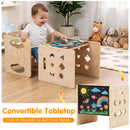 Advwin Kids Weaning Table & Chair Set with Chalkboard