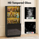 Advwin LED Glass Display Cabinet w/ Motion Sensor