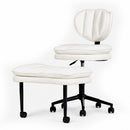 Advwin Cross-Legged Office Chair PU Leather