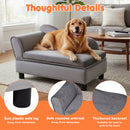 Advwin Small Dog Sofa with Storage & Removable Cushion