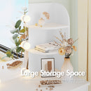 Advwin Dressing Table Stool Set 10 LED Bulbs Vanity