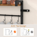 Advwin 5 Tier Mini Fridge Shelf w/ Ample Storage & Hooks