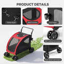 Advwin Foldable Large Dog Stroller Up to 35kg