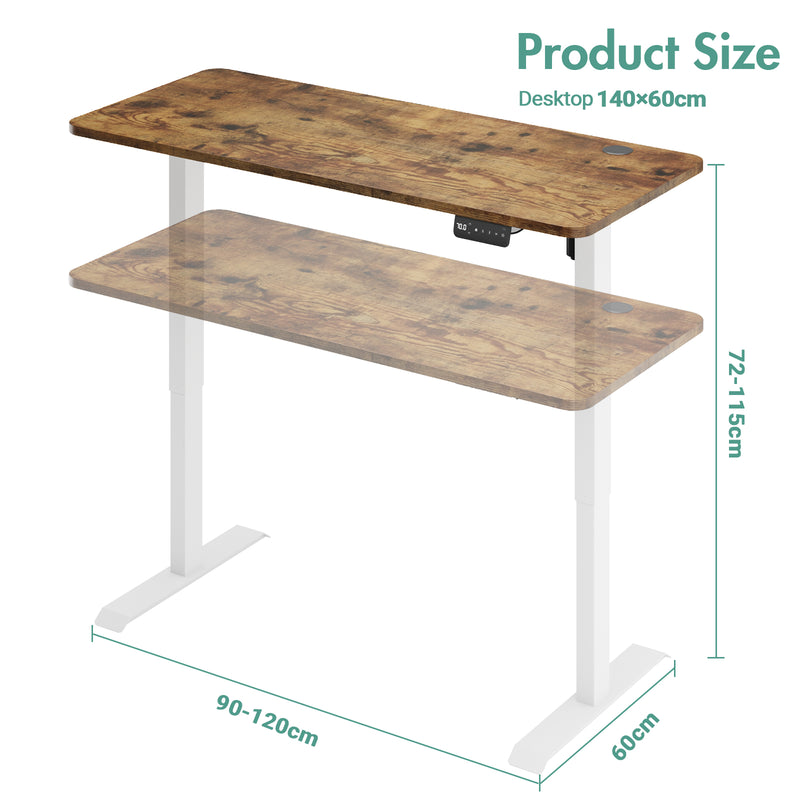 Advwin Electric Standing Desk 140cm & Office Chair