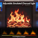 Advwin 160cm Fireplace TV Stand with 45cm Electric Fireplace