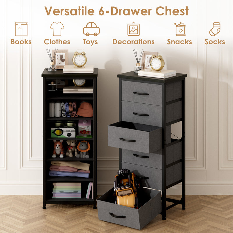 Advwin Tall Dresser for Bedroom with Adjustable Feet