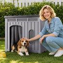 Advwin Weatherproof Plastic Dog House with Openable Roof