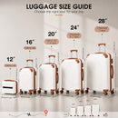 Advwin 2/3/5 Piece Hardside Luggage Set w/ 360° Spinner Wheels
