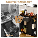 Advwin Kitchen Island Cart on Wheels with Charging Station