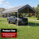 Advwin 3×6m Carport Replacement Canopy Cover