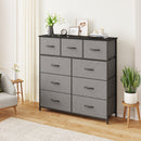 Advwin Chest of Drawers 9 Drawer Storage Cabine