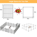 Advwin DIY Pet Playpen with 20 Metal & 24 Transparent Panels