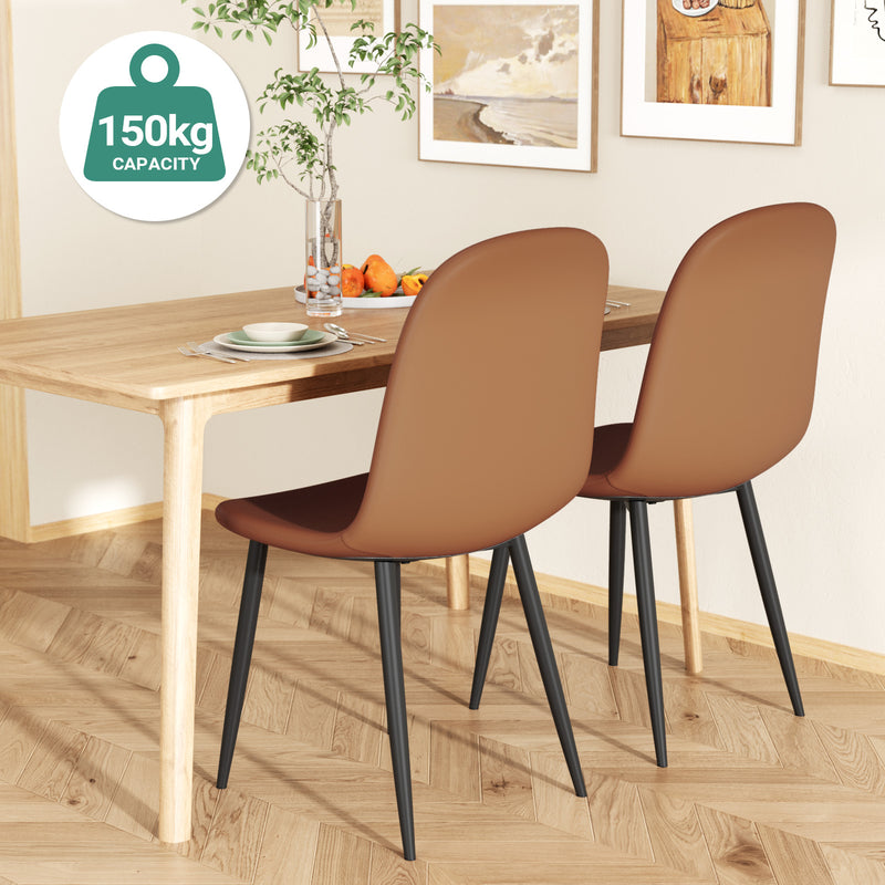 Advwin PU Dining Chairs Set of 2 Kitchen Chair