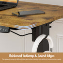 Advwin Electric Standing Desk Height Adjustable 100cm Walnut