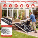 Advwin Wheelchair Ramp 3FT Portable Folding Aluminium Ramp