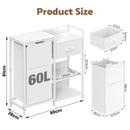 Advwin Laundry Hamper with Fabric Drawer 60L