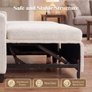 Advwin L Shaped Sectional Sofa Bed w/ Storage Chaise