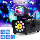 Advwin 500W Fog Machine Smoke Machine with Disco Ball