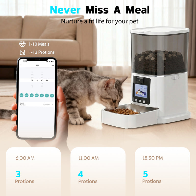 Advwin Smart Pet Feeder 5L w/ HD Camera & 2-Way Audio