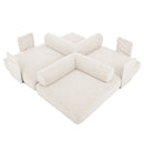Advwin 5-in-1 Convertible Folding Loveseat Sofa Bed