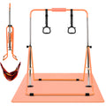 Advwin Kids Gymnastics Bar with Swing & Mat & Rings