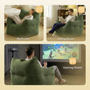 Advwin 83*90cm Corduroy Bean Bag Chair with Backrest
