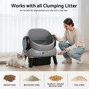 Advwin Self-Cleaning Cat Litter Box w/ Open Top & App Control