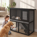 Advwin Rabbit Hutch 2 storey Wooden Pet Cage