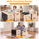 Advwin Kids Weaning Table & Chair Set with Chalkboard